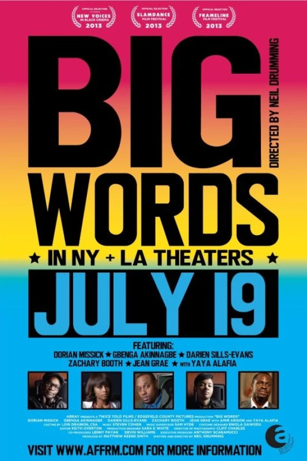 Big Words Plakat