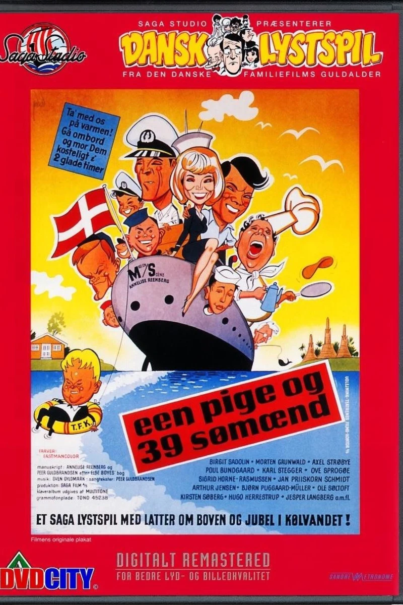 Een pige og 39 sømænd Plakat