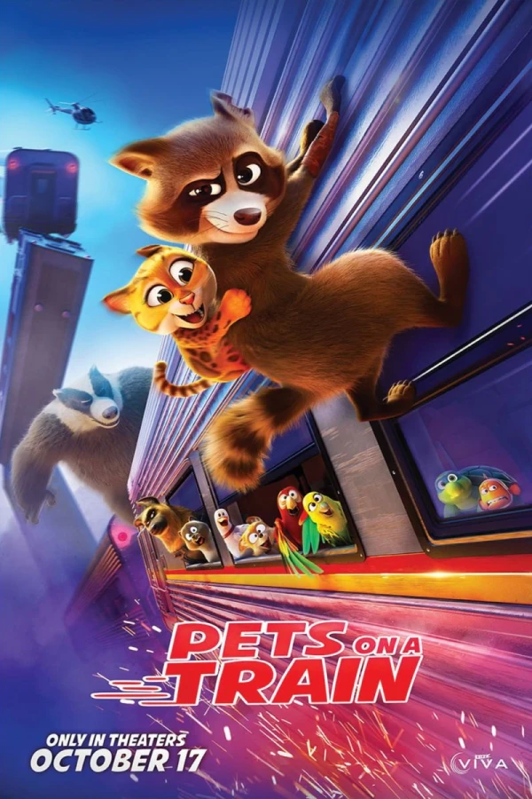 Pets on A Train Plakat