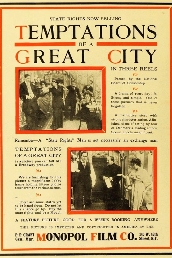 Temptations of a Great City Plakat