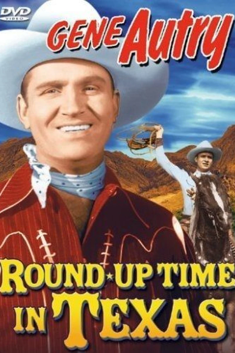 Round-Up Time in Texas Plakat