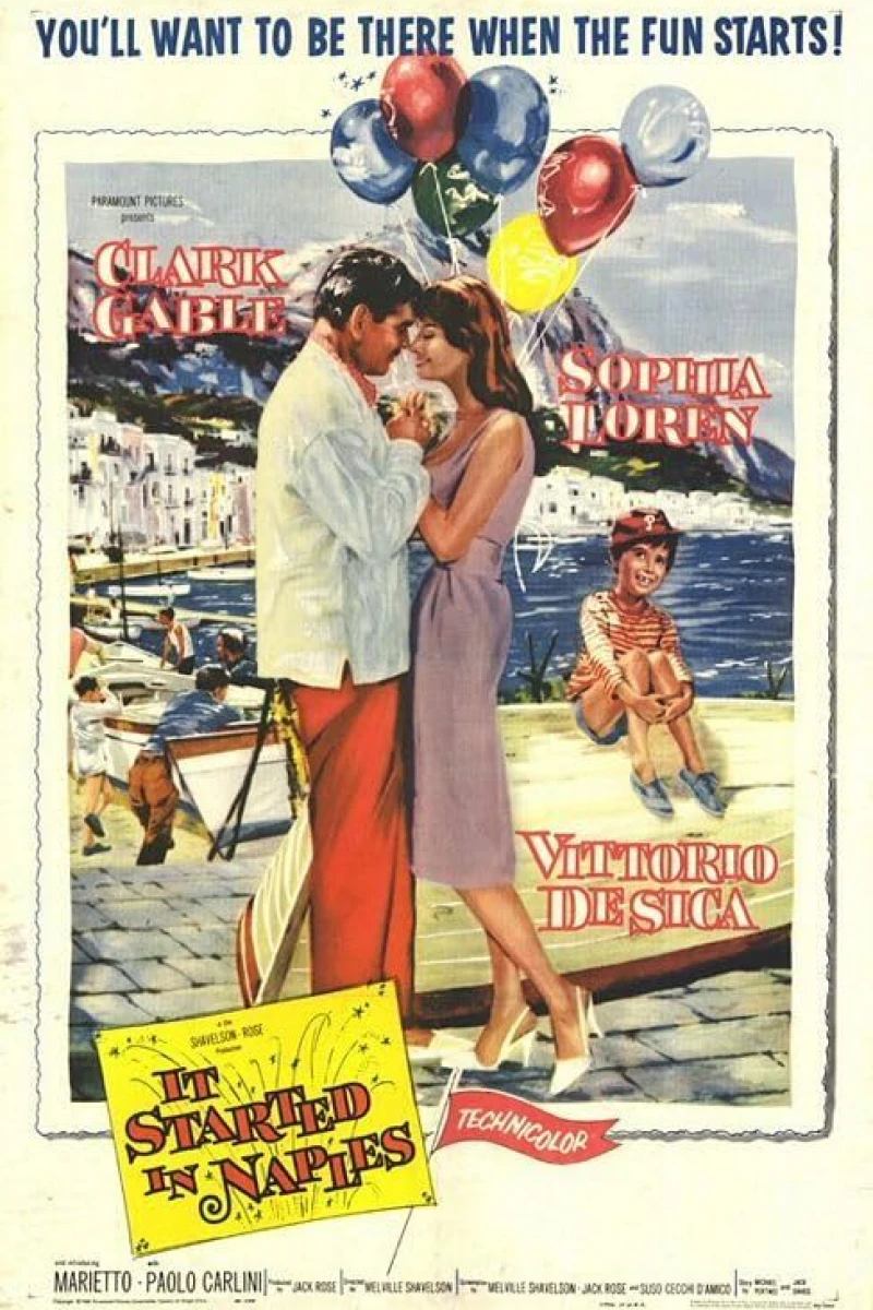 Det begynte i Napoli Plakat