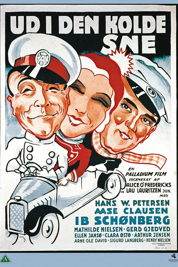 Ud i den kolde sne Plakat