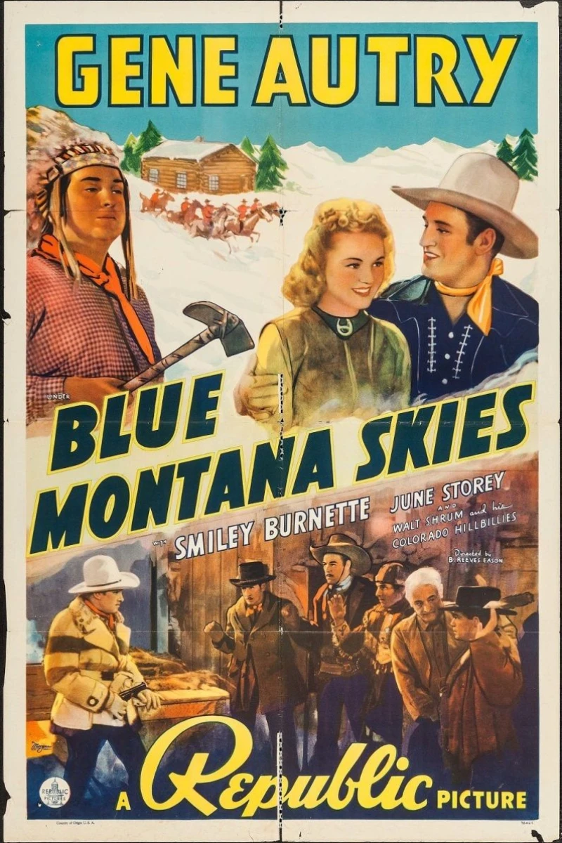 Blue Montana Skies Plakat