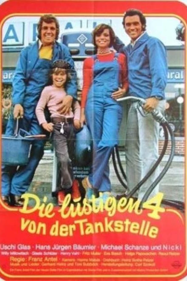 Die lustigen Vier von der Tankstelle Plakat