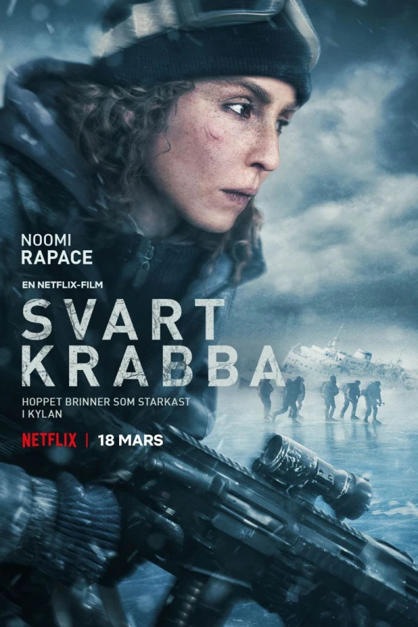Svart krabbe Plakat