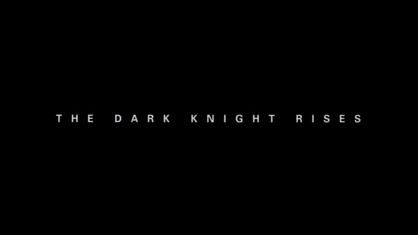 The Dark Knight Rises Title Card