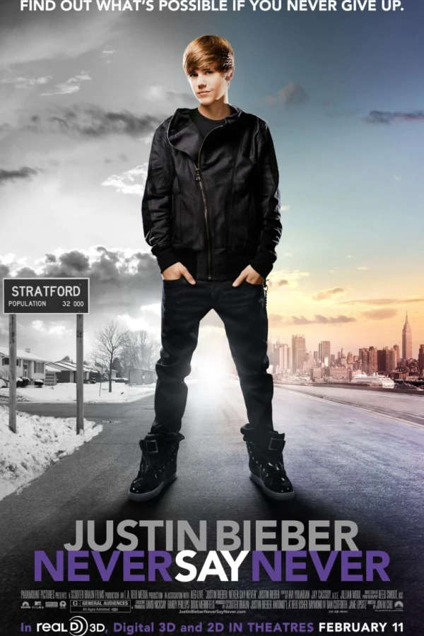 Justin Bieber: Never Say Never Plakat