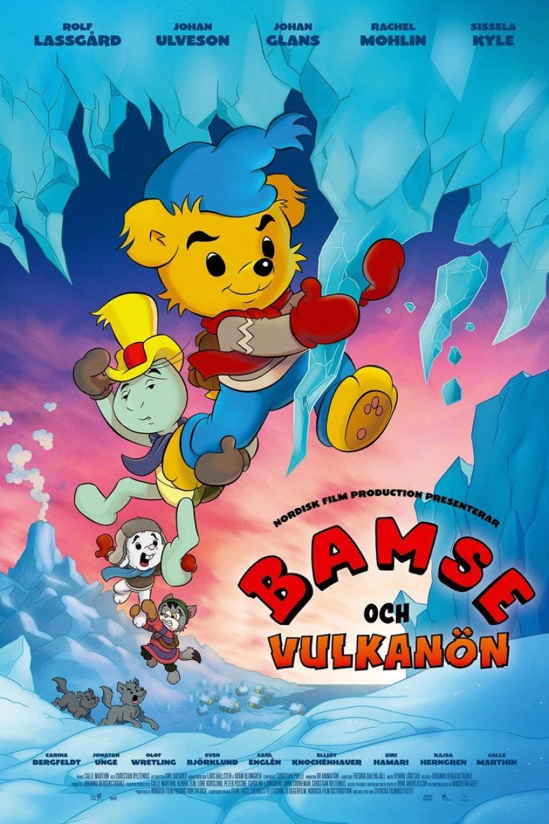 Bamse och vulkanön Plakat