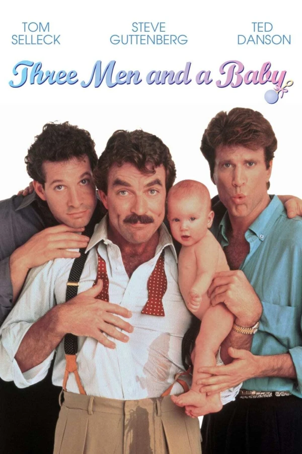 Tre menn og en baby Plakat