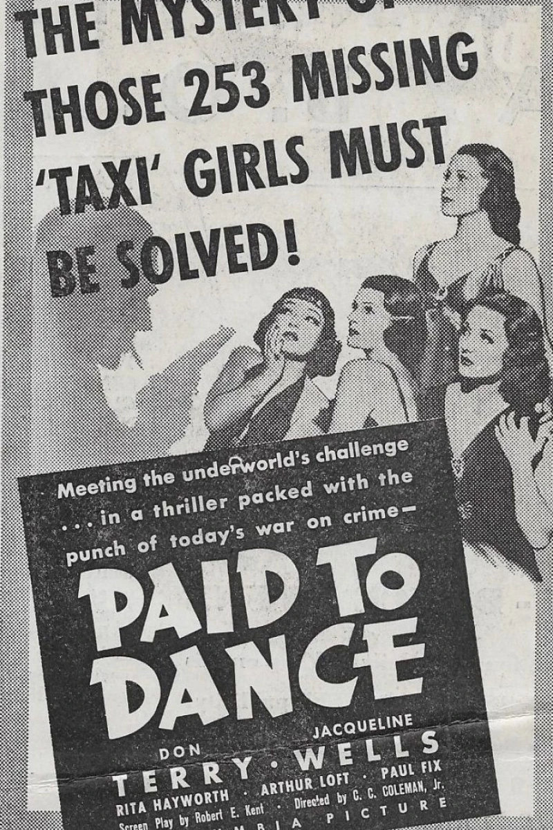 Paid to Dance Plakat