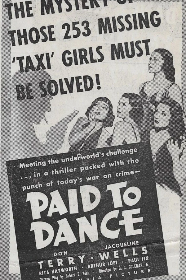 Paid to Dance Plakat