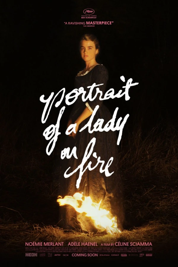 Portrett av en kvinne i flammer Plakat