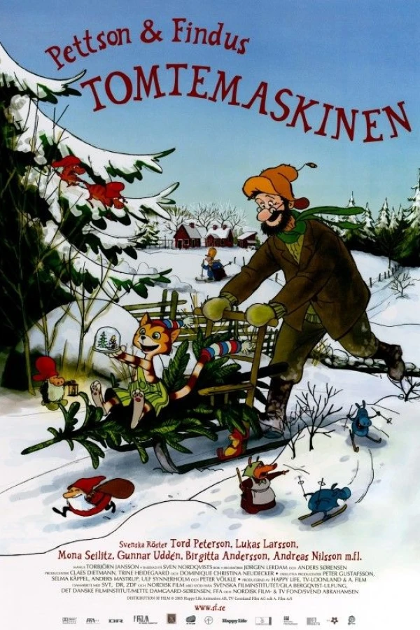 Gubben Katten og nissemaskinen Plakat