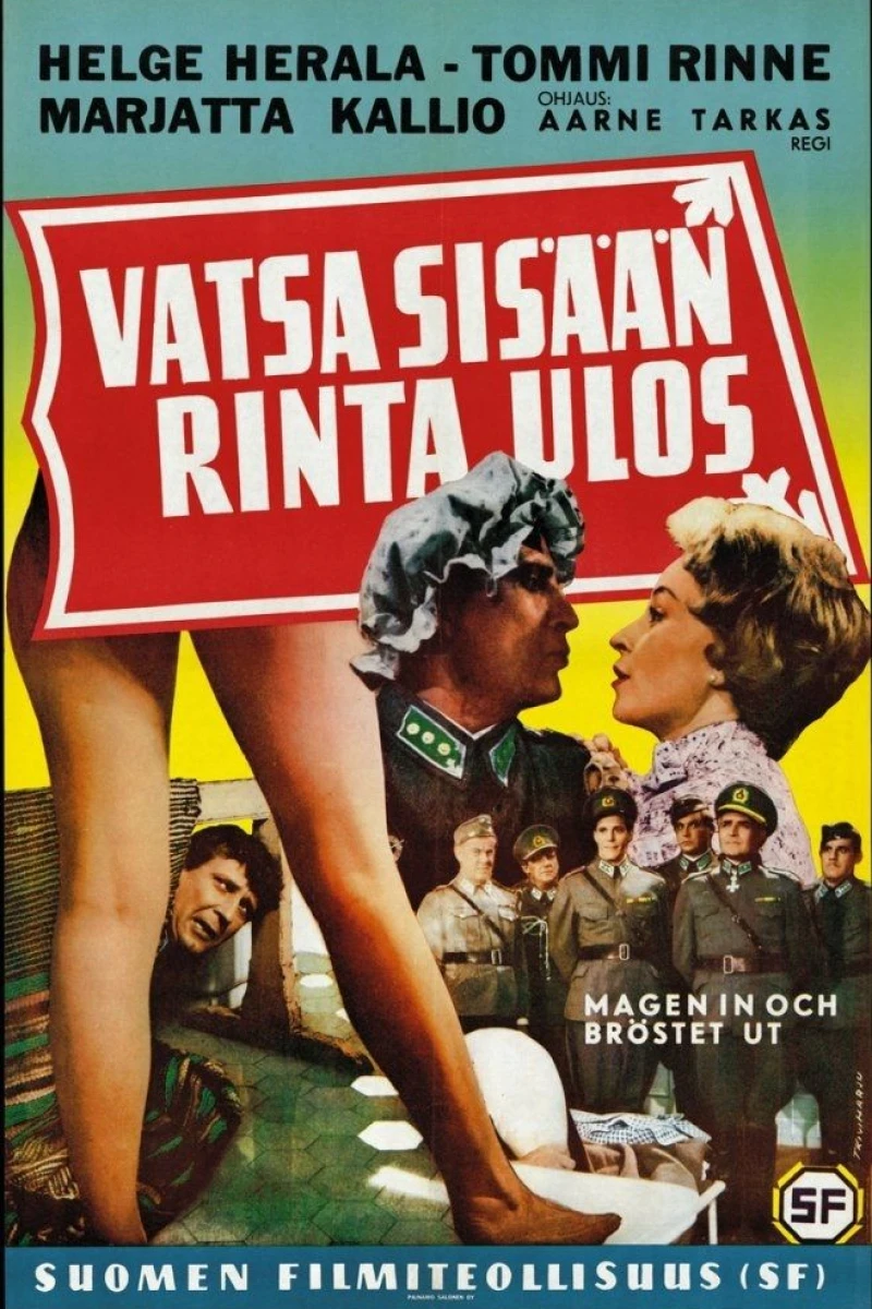 Vatsa sisään, rinta ulos! Plakat