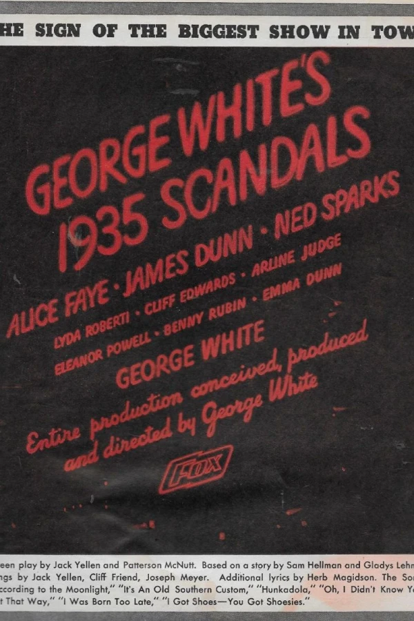 George White's 1935 Scandals Plakat