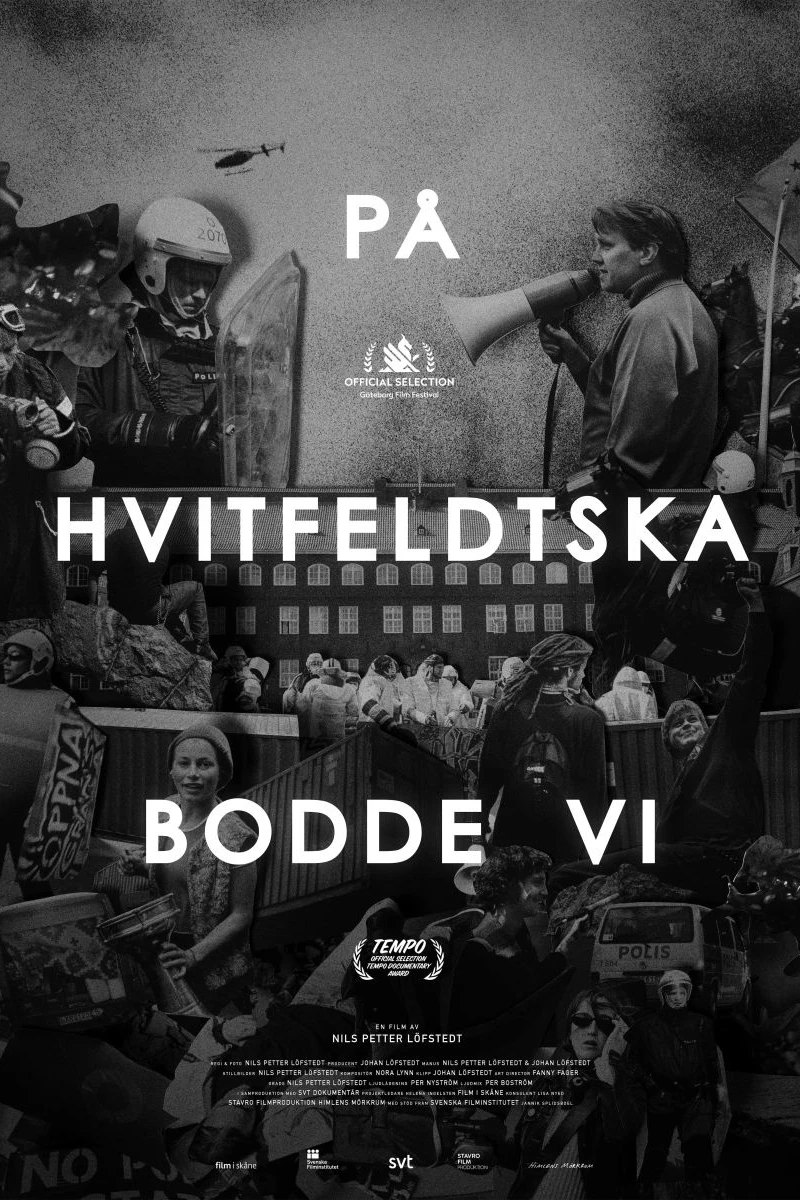 På Hvitfeldtska bodde vi Plakat