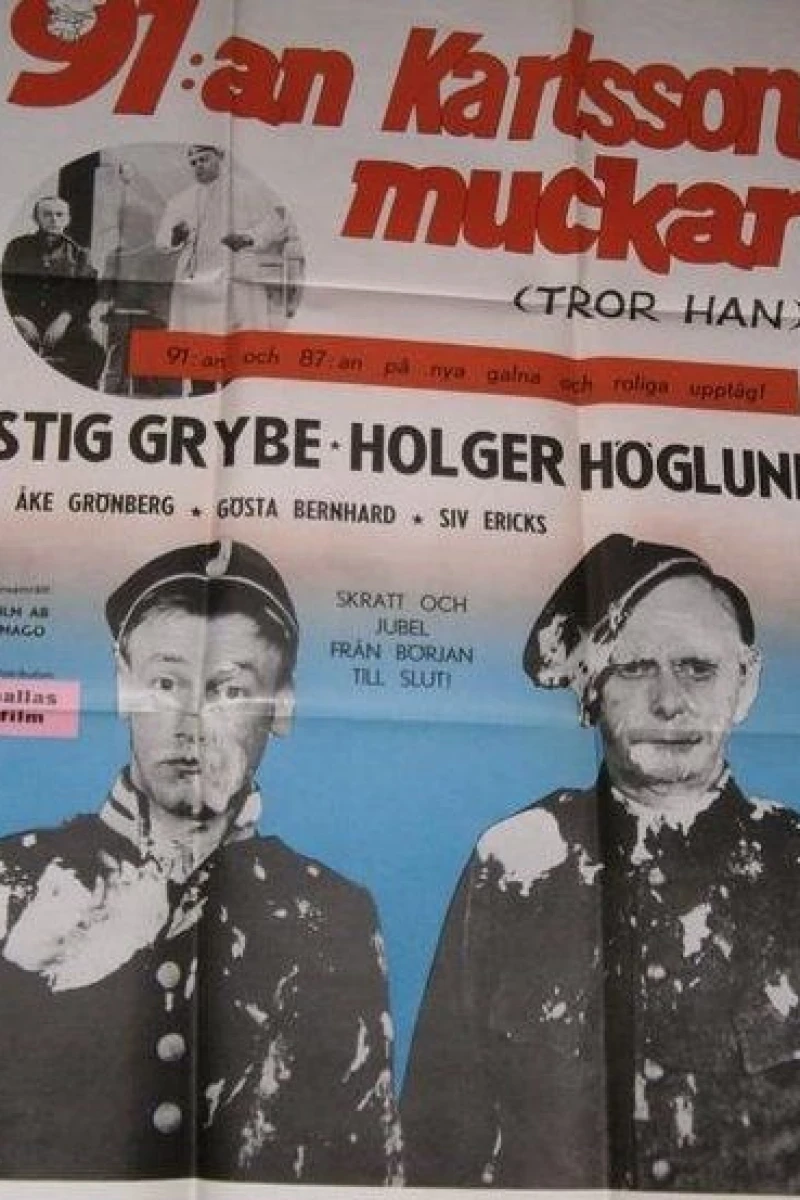 91:an Karlsson muckar (tror han) Plakat