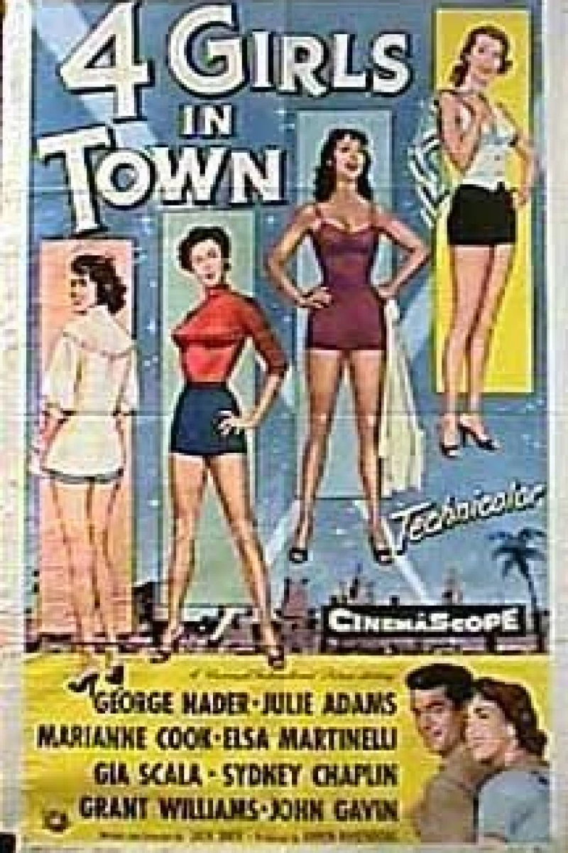 Four Girls in Town Plakat