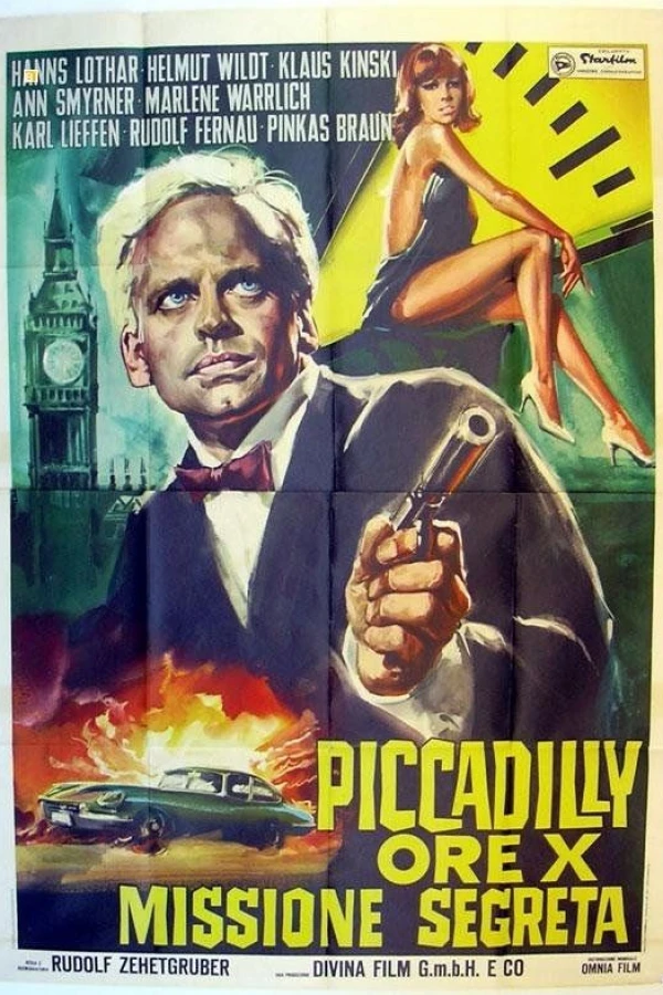 Piccadilly null Uhr zwölf Plakat