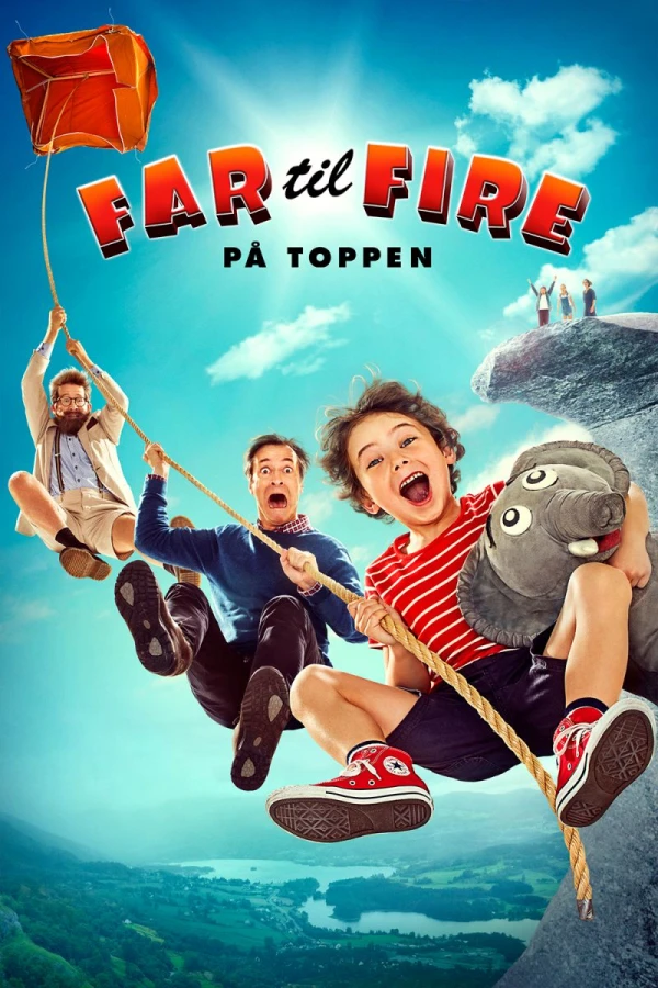 Far til fire på toppen Plakat