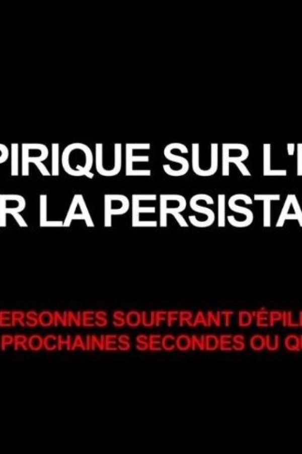 Etude empirique sur l'influence du son sur la persistance rétinienne Plakat