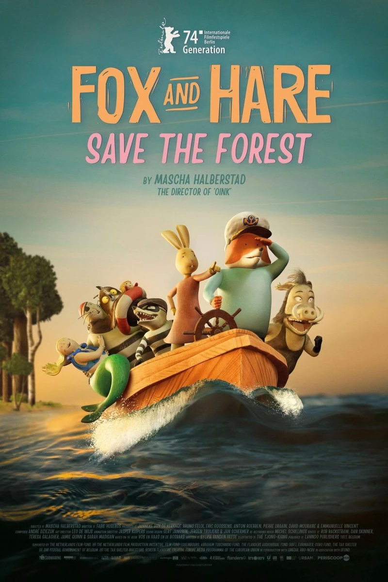 Fox Hare Save the Forest Plakat