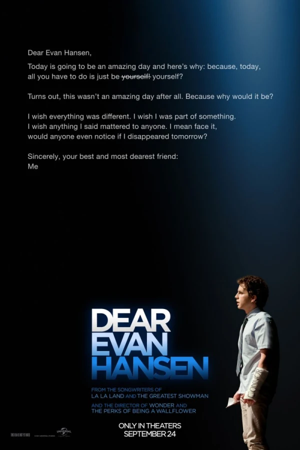 Dear Evan Hansen Plakat